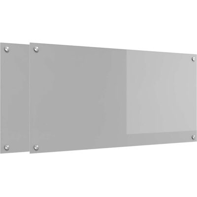 HELLOSHOP26 Juego De 2 Protectores Contra Salpicaduras De Cocina Resistentes Al Calor 100 X 50 Cm Diseño Moderno Fácil Instalación Vidrio Templado Gris Claro 020056236 HELLOSHOP26 Juego De 2 Protectores Contra Salpicaduras De Cocina Resistentes Al Calor 100 X 50 Cm Diseño Moderno Fácil Instalación Vidrio Templado Gris Claro 020056236