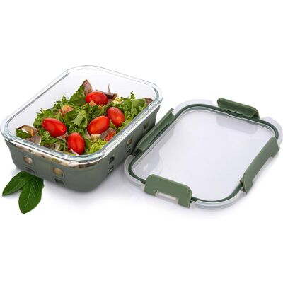 OEM Fiambrera De Vidrio Hermética De 1520 Ml, Rectangular, Ideal Para El Almuerzo. OEM Fiambrera De Vidrio Hermética De 1520 Ml, Rectangular, Ideal Para El Almuerzo.