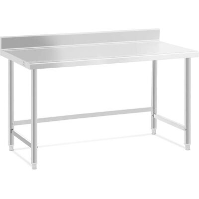 HelloShop26 - Tabla de acero inoxidable - 150x70 - Mesa de trabajo HelloShop26 - Tabla de acero inoxidable - 150x70 - Mesa de trabajo
