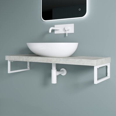 DOPORRO - WH01 - Blanco - 30 cm - Estante de pared DOPORRO - WH01 - Blanco - 30 cm - Estante de pared