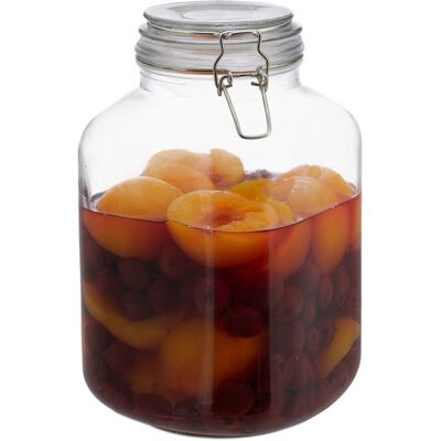 Relaxdays 16 x Frascos herméticos - 3L, Cristal, Cocina Relaxdays 16 x Frascos herméticos - 3L, Cristal, Cocina