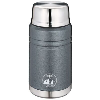 OEM Termo Para El Almuerzo Cilio Monte Con Cuchara Plegable, 0,75 L, 9,5 X 20 Cm, Gris. OEM Termo Para El Almuerzo Cilio Monte Con Cuchara Plegable, 0,75 L, 9,5 X 20 Cm, Gris.