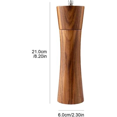 OEM Molinillo De Pimienta, Botella De Madera Para Moler, Pimienta Negra Recién Molida, Sal Marina, Manual De Cocina, Frasco De Especias OEM Molinillo De Pimienta, Botella De Madera Para Moler, Pimienta Negra Recién Molida, Sal Marina, Manual De Cocina, Frasco De Especias
