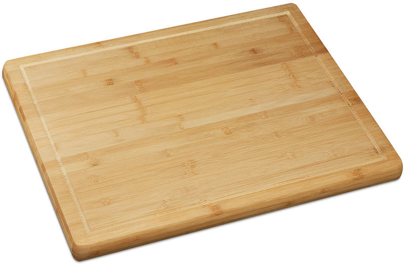 Tabla Cortar Cocina, Cubre Encimera, Tapa, Protector Vitrocerámica, Bambú, 1 Ud., 2 x 56,5 x 50 cm, Marrón - Relaxdays