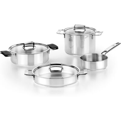 BRA Bateria De Cocina Inox 4 Pzs Signature Induccion BRA Bateria De Cocina Inox 4 Pzs Signature Induccion
