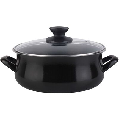 Cacerola Black Tapa Vidrio 28 Cm Magefesa Cacerola Black Tapa Vidrio 28 Cm Magefesa