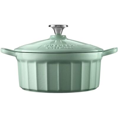 OEM Buydeem Recipiente De Hierro Fundido Esmaltado De 2,9l, Modelo Cp521, Color Cozy Greenish OEM Buydeem Recipiente De Hierro Fundido Esmaltado De 2,9l, Modelo Cp521, Color Cozy Greenish