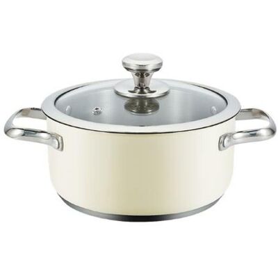 Cacerola Con Tapa Haeger Pa-20h.007a Beige Ø 20 Cm Cacerola Con Tapa Haeger Pa-20h.007a Beige Ø 20 Cm