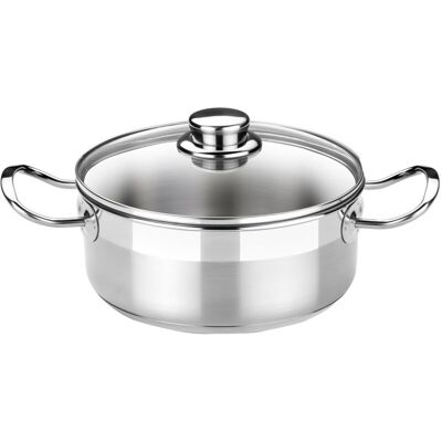 Cazuela Bra Profesional 30cm Acero Inox 18/10 Tapa De Cristal A340337 Cazuela Bra Profesional 30cm Acero Inox 18/10 Tapa De Cristal A340337
