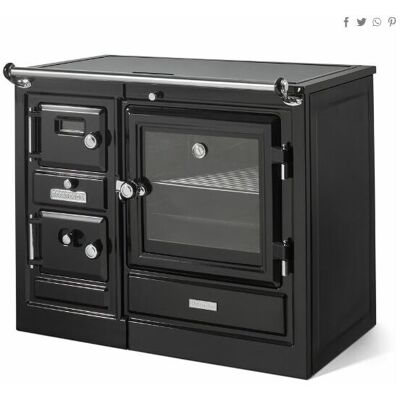 Hergom - Cocina Calefactora Modelo Saja 8/100 Cc Se Clásica Pulida Hergom - Cocina Calefactora Modelo Saja 8/100 Cc Se Clásica Pulida