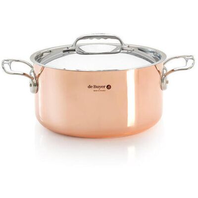 De Buyer - De Comprador Gemusetopf,cobre/acero Inoxidable Tapa, Prim De Buyer - De Comprador Gemusetopf,cobre/acero Inoxidable Tapa, Prim