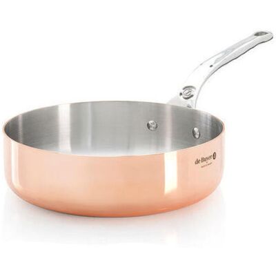 De Buyer - De Comprador Fuente Recta, Cobre/acero Inoxidable, Prima De Buyer - De Comprador Fuente Recta, Cobre/acero Inoxidable, Prima