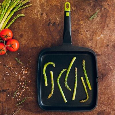 BRA Grill Liso Aluminio Fundido Foodie 28 Cm Induccion BRA Grill Liso Aluminio Fundido Foodie 28 Cm Induccion