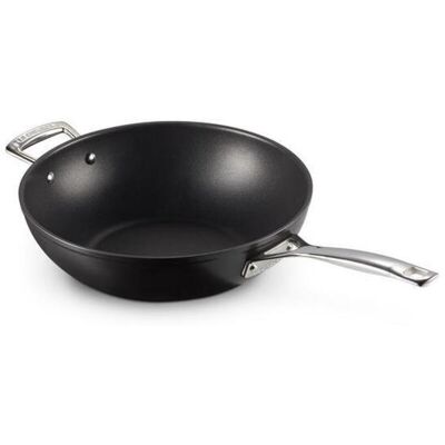 Le Creuset Wok-pfanne 30cm, Schwarz Le Creuset Wok-pfanne 30cm, Schwarz