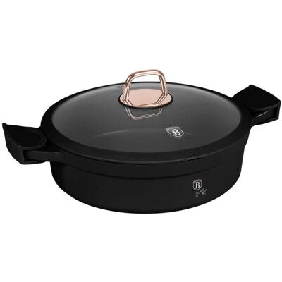 OEM Olla Wok Baja Con Revestimiento De Titanio 4,2l 28cm Berlinger Haus Black Rose Bh-1455 OEM Olla Wok Baja Con Revestimiento De Titanio 4,2l 28cm Berlinger Haus Black Rose Bh-1455