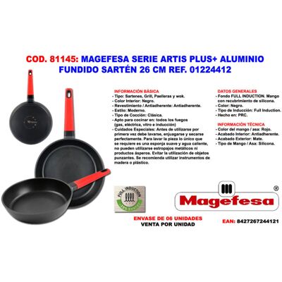 Sartén Magefesa Finstock Artis Plus Alum. Fundido 26 Cm 01224412 Sartén Magefesa Finstock Artis Plus Alum. Fundido 26 Cm 01224412
