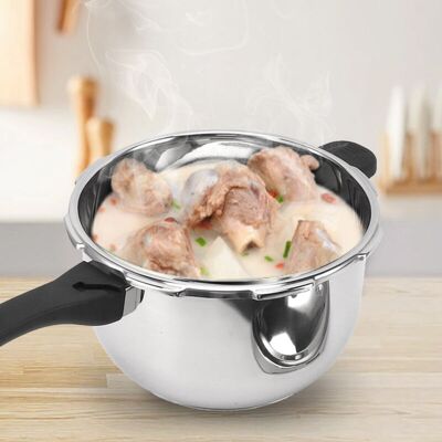 OEM Olla A Presión Multifuncional De Acero Inoxidable De 6 Litros Con Válvula De Seguridad De 80 Kpa Y Asa Antideslizante, 24 Cm De Diámetro – A Prueba De Explosiones OEM Olla A Presión Multifuncional De Acero Inoxidable De 6 Litros Con Válvula De Seguridad De 80 Kpa Y Asa Antideslizante, 24 Cm De Diámetro – A Prueba De Explosiones