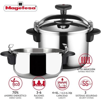 Olla Express Conjunto Star 4+6l. - Magefesa Olla Express Conjunto Star 4+6l. - Magefesa