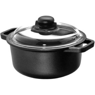 Cazuela De 2 Asas Con Tapa De 20 Cm Para Inducción Risoli Cazuela De 2 Asas Con Tapa De 20 Cm Para Inducción Risoli