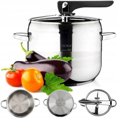 OEM Olla A Presión Turca De Acero Inoxidable Para Gas E Inducción, 5 Litros. OEM Olla A Presión Turca De Acero Inoxidable Para Gas E Inducción, 5 Litros.