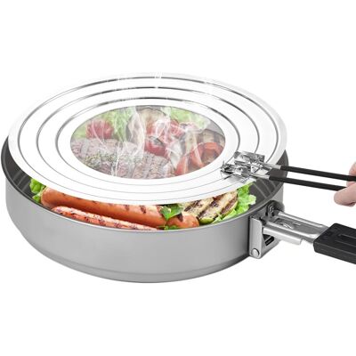 OEM Protector Antisalpicaduras Para Cocina, Apto Para Sartenes Con Diámetros De 20, 24 Y 28 Cm, Con Mango Plegable. OEM Protector Antisalpicaduras Para Cocina, Apto Para Sartenes Con Diámetros De 20, 24 Y 28 Cm, Con Mango Plegable.