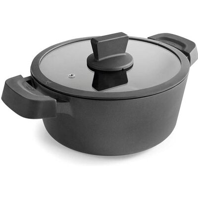 Lacor - Cacerola Con Tapa Antiadherente Titanium Pro 6.6 L Aluminio 28 Cm Cacerola Grande Para Guisos Lacor - Cacerola Con Tapa Antiadherente Titanium Pro 6.6 L Aluminio 28 Cm Cacerola Grande Para Guisos