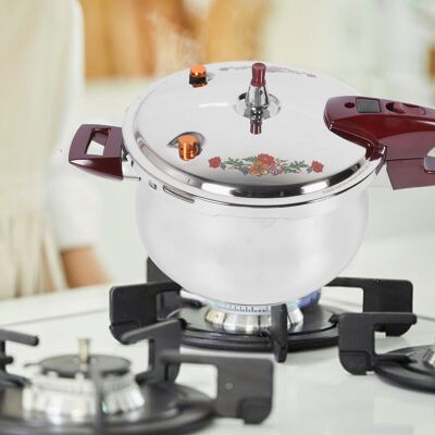 OEM Olla A Presión Multifuncional De Acero Inoxidable, 11 L, 80 Kpa, Con Cesta Para Vapor Y Tapa De Cristal Para Cocinas De Inducción Y Gas. OEM Olla A Presión Multifuncional De Acero Inoxidable, 11 L, 80 Kpa, Con Cesta Para Vapor Y Tapa De Cristal Para Cocinas De Inducción Y Gas.