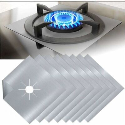 OEM Protector De Teflón Plateado Para Estufa De Gas, 8 Piezas, Protector De Estufa De Gas, Protector De Quemador De Gas, Anticorrosión, Antiadherente, Cocina, 27x27cmx0.4mm OEM Protector De Teflón Plateado Para Estufa De Gas, 8 Piezas, Protector De Estufa De Gas, Protector De Quemador De Gas, Anticorrosión, Antiadherente, Cocina, 27x27cmx0.4mm