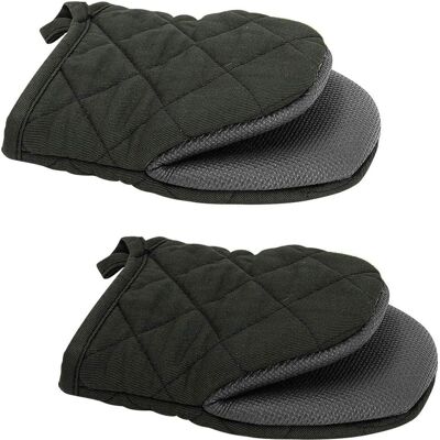 OEM Dos Guantes De Horno De Neopreno Antideslizantes Y Resistentes Al Calor, Diseñados Para Hornear, Asar A La Parrilla Y Cocinar A La Plancha (negros). OEM Dos Guantes De Horno De Neopreno Antideslizantes Y Resistentes Al Calor, Diseñados Para Hornear, Asar A La Parrilla Y Cocinar A La Plancha (negros).