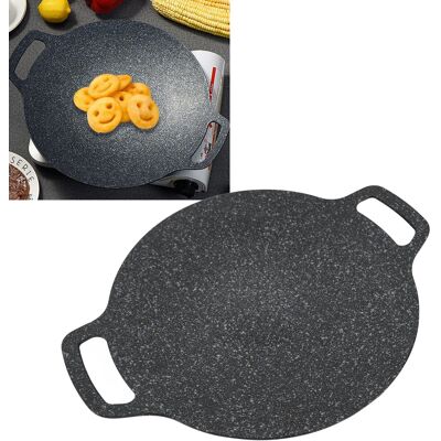 OEM Sartén Redonda Coreana De Aluminio Para Parrilla Con Revestimiento Antiadherente De Piedra Médicamente Seguro, 38 Cm/15 Pulgadas, Para Carne Y Mariscos. OEM Sartén Redonda Coreana De Aluminio Para Parrilla Con Revestimiento Antiadherente De Piedra Médicamente Seguro, 38 Cm/15 Pulgadas, Para Carne Y Mariscos.