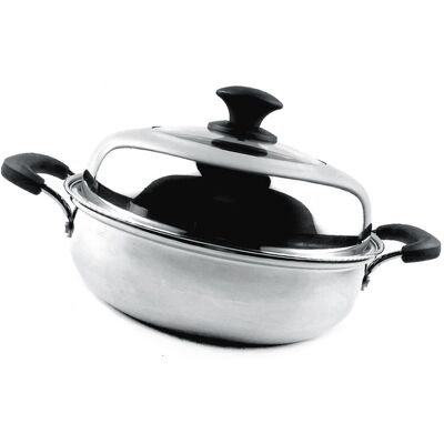 OEM Olla A Presión De Inducción De Acero Inoxidable, Olla De Cocción Eficiente Y De Paredes Gruesas, 28 Cm/11 Pulgadas, Con Placa De Vapor Integrada. OEM Olla A Presión De Inducción De Acero Inoxidable, Olla De Cocción Eficiente Y De Paredes Gruesas, 28 Cm/11 Pulgadas, Con Placa De Vapor Integrada.