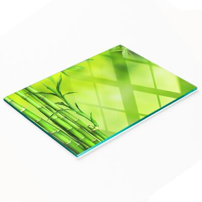 OEM Tabla De Servir De Cocina De Vidrio Templado Con Gr谩ficos De Bamb煤 80x52 Cm OEM Tabla De Servir De Cocina De Vidrio Templado Con Gr谩ficos De Bamb煤 80x52 Cm