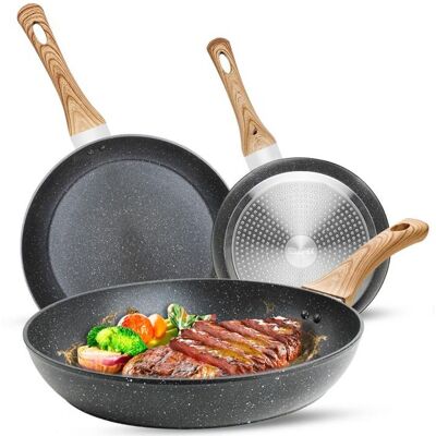 OEM Juego De Utensilios De Cocina De 3 Piezas - 20/24/28 Cm - Revestimiento Antiadherente - Mango Extraíble - Apto Para Todo Tipo De Cocinas, Incluida La De Inducción OEM Juego De Utensilios De Cocina De 3 Piezas - 20/24/28 Cm - Revestimiento Antiadherente - Mango Extraíble - Apto Para Todo Tipo De Cocinas, Incluida La De Inducción