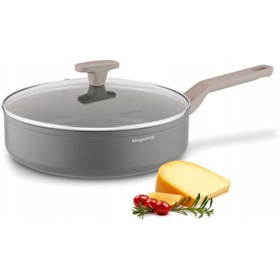 OEM Sartén De Inducción Antiadherente Profunda Con Tapa 28 Cm Panceta OEM Sartén De Inducción Antiadherente Profunda Con Tapa 28 Cm Panceta