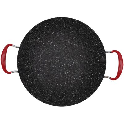 OEM Sartén Antiadherente Para Barbacoa Coreana Crezuo Con Mango Antiescaldaduras, Placa Redonda De Cerámica Para Estufa De Gas De 38 Cm/15,0 Pulgadas --crezuo OEM Sartén Antiadherente Para Barbacoa Coreana Crezuo Con Mango Antiescaldaduras, Placa Redonda De Cerámica Para Estufa De Gas De 38 Cm/15,0 Pulgadas --crezuo