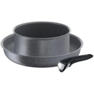 Set De 1 Sartén De 28cm Y 1 Cazo De Aluminio Antiadherente De 20cm + Asa - L6829202 Tefal Set De 1 Sartén De 28cm Y 1 Cazo De Aluminio Antiadherente De 20cm + Asa - L6829202 Tefal