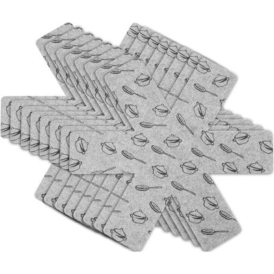 OEM Juego De 8 Protectores De Sartenes De Tela No Tejida, Protectores Antideslizantes Para Sartenes, Cojines Aislantes De Tela No Tejida, Utilizados Para Aislamiento Térmico. OEM Juego De 8 Protectores De Sartenes De Tela No Tejida, Protectores Antideslizantes Para Sartenes, Cojines Aislantes De Tela No Tejida, Utilizados Para Aislamiento Térmico.