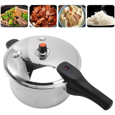 OEM Olla A Presión Multifuncional De Acero Inoxidable De 7 Litros Y 24 Cm Con Válvula De Seguridad, Capacidad De 80 Kpa, Apta Para Cocinas De Inducción, Gas, Eléctricas Y Vitrocerámicas. OEM Olla A Presión Multifuncional De Acero Inoxidable De 7 Litros Y 24 Cm Con Válvula De Seguridad, Capacidad De 80 Kpa, Apta Para Cocinas De Inducción, Gas, Eléctricas Y Vitrocerámicas.