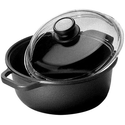 Cazuela De 2 Asas Con Tapa De 28 Cm Extrablack Risoli Cazuela De 2 Asas Con Tapa De 28 Cm Extrablack Risoli