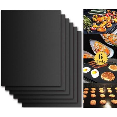 OEM Tapetes Para Parrilla Bbq (juego De 6) 40 X 33 Cm Para Asar Y Hornear. Tapete Antiadherente Para Parrilla Bbq. Tapetes Extra Grandes De Aluminio Para Parrilla, Parrilla De Carbón, Gas Y Horno. Reutili OEM Tapetes Para Parrilla Bbq (juego De 6) 40 X 33 Cm Para Asar Y Hornear. Tapete Antiadherente Para Parrilla Bbq. Tapetes Extra Grandes De Aluminio Para Parrilla, Parrilla De Carbón, Gas Y Horno. Reutili