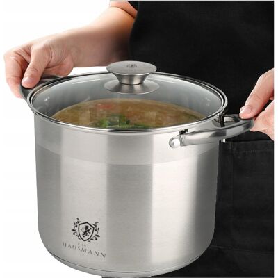 OEM Olla Gastronómica Grande De Cocina Con Tapa, 22,5 L, Acero Inoxidable Macizo OEM Olla Gastronómica Grande De Cocina Con Tapa, 22,5 L, Acero Inoxidable Macizo