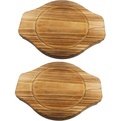 OEM Juego De Salvamanteles De Madera Resistente De 2 Piezas, Soporte Estable Para Ollas Y Sartenes. OEM Juego De Salvamanteles De Madera Resistente De 2 Piezas, Soporte Estable Para Ollas Y Sartenes.