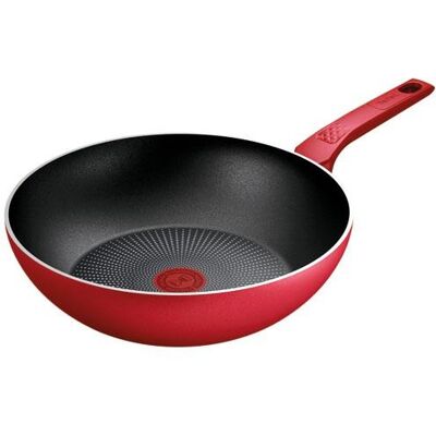 Tefal Daily Expert Sartén Wok Roja 28 Cm Antiaderente Tefal Daily Expert Sartén Wok Roja 28 Cm Antiaderente