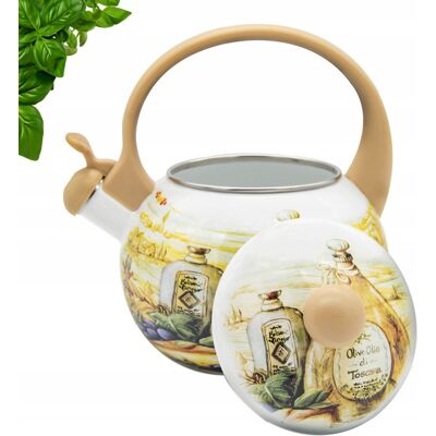 OEM Hervidor Tradicional Meyerhoff De Acero Esmaltado De 2,2 L Con Asa. OEM Hervidor Tradicional Meyerhoff De Acero Esmaltado De 2,2 L Con Asa.