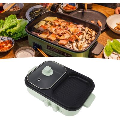 OEM Sartén Eléctrica Doble Multifuncional, 1300 W, Revestimiento Antiadherente, Parrilla Para Interior Y Exterior, Color Verde, Tamaño: 30 X 22 Cm, Aluminio Pp Con Tapa Y Cable, 220 V (reino Unido). OEM Sartén Eléctrica Doble Multifuncional, 1300 W, Revestimiento Antiadherente, Parrilla Para Interior Y Exterior, Color Verde, Tamaño: 30 X 22 Cm, Aluminio Pp Con Tapa Y Cable, 220 V (reino Unido).