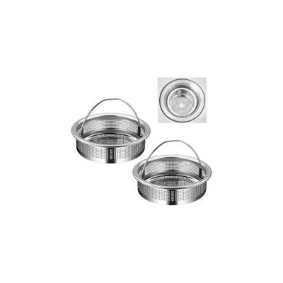 OEM Juego De 2 Coladores De Fregadero, De Acero Inoxidable Con Asas, 7,7 Cm De Diámetro, Fáciles De Limpiar - Crezuo OEM Juego De 2 Coladores De Fregadero, De Acero Inoxidable Con Asas, 7,7 Cm De Diámetro, Fáciles De Limpiar - Crezuo