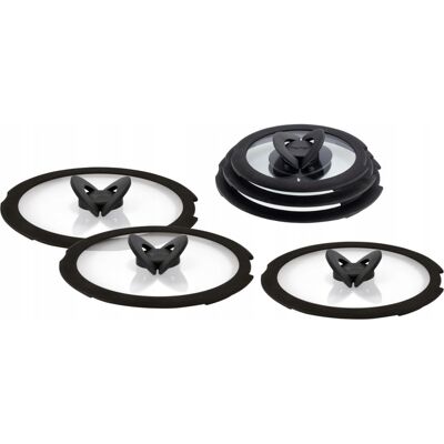 Juego De Tapas De Cristal Tefal Ingenio 6 Uds. Juego De Tapas De Cristal Tefal Ingenio 6 Uds.