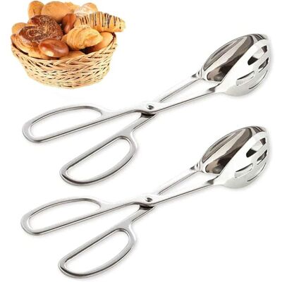 OEM Juego De Dos Pinzas De Cocina De Acero Inoxidable De Doble Cara Para Asar A La Parrilla Y Buffets, Suministros De Catering Para Restaurantes Y Bares - Crezuo OEM Juego De Dos Pinzas De Cocina De Acero Inoxidable De Doble Cara Para Asar A La Parrilla Y Buffets, Suministros De Catering Para Restaurantes Y Bares - Crezuo