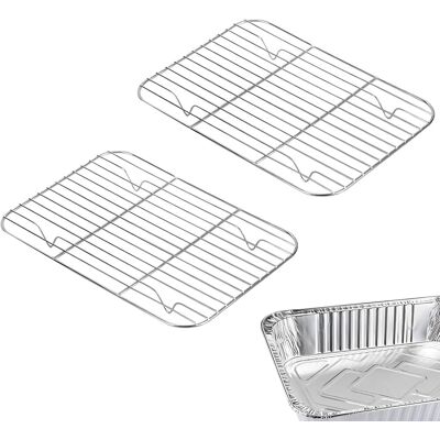OEM Juego De 2 Parrillas De Acero Inoxidable Para Barbacoa, 24,4 Cm X 17,8 Cm, Rejillas Metálicas De Seguridad Para Horno, Aptas Para Cocinar Y Para Barbacoa. OEM Juego De 2 Parrillas De Acero Inoxidable Para Barbacoa, 24,4 Cm X 17,8 Cm, Rejillas Metálicas De Seguridad Para Horno, Aptas Para Cocinar Y Para Barbacoa.