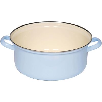 Riess - Kasserole Emaille Pastell Blau 24cm - Pastell Blau - 24cm - Casserole Riess - Kasserole Emaille Pastell Blau 24cm - Pastell Blau - 24cm - Casserole
